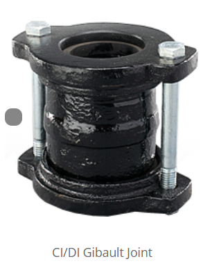 102198 (Piece) Joint, C.I. Gibault PVC to PVC, 2"